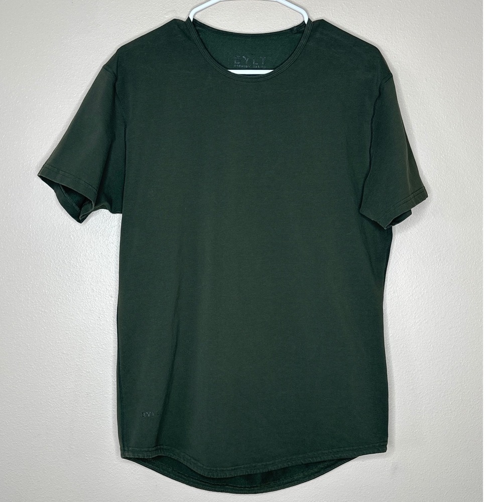 BYLT T Shirt Men's M Evergreen Drop Cut Lux Short Sleeve Crew Neck‎ Muscle